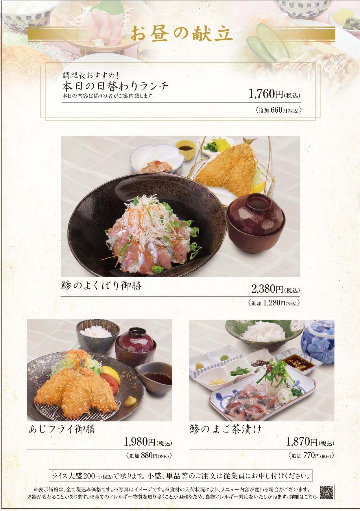 お昼の献立